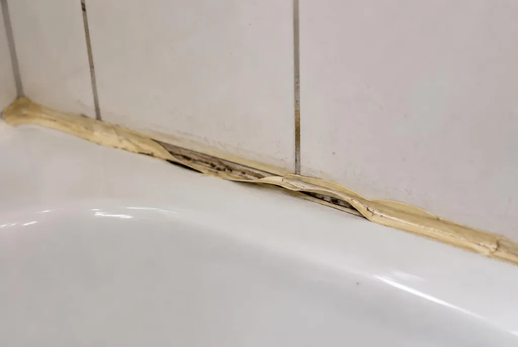 Kitbedrijf Borne – loslatende kit naast het bad